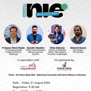 A conversation at the intersection of AI, education, memory and the human mind.🧠✨

Looking forward to being part of the Times of India Knowledge Meet and exploring what it really means to build a Future-Ready Mind in an age of AI.

As AI increasingly changes how we learn, access information and solve problems, an important question emerges: Are we strengthening human memory and thinking, or outsourcing them to technology?

The future of education may not be about choosing between AI and human intelligence, but about finding the right balance between the two.