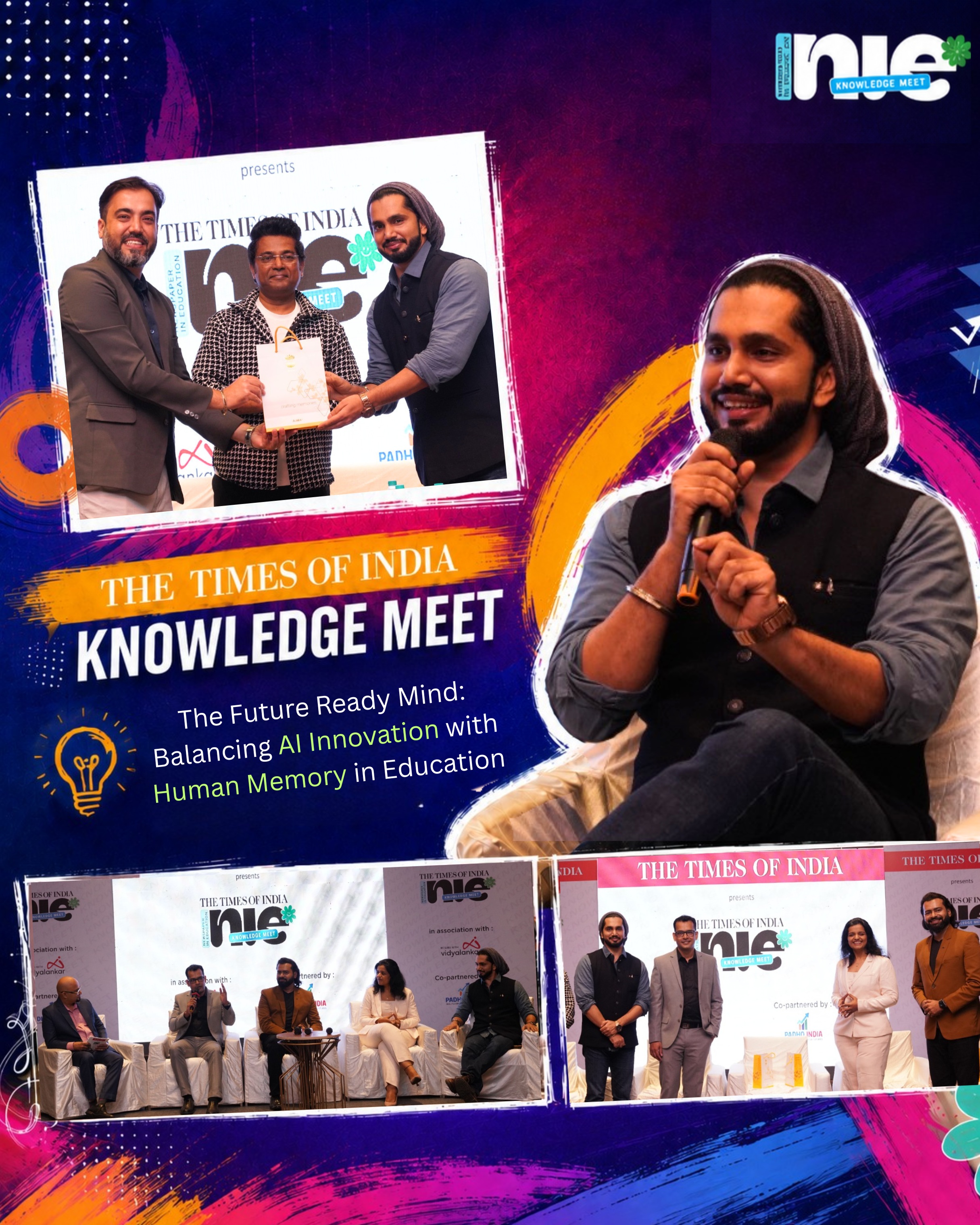 A stimulating conversation at The Times of India NIE Knowledge Meet on a question that is becoming increasingly important for education:

How do we embrace AI without weakening the very human capacities that make learning meaningful?

I had the opportunity to speak on The Future Ready Mind: Balancing AI Innovation with Human Memory in Education — exploring why memory is not simply about storing information, but about building the knowledge, connections and context that allow us to think critically, question intelligently and create meaning.

AI can extend our capabilities. But the future of education cannot be about outsourcing thinking.

The real opportunity lies in finding the balance, using technology to augment the mind while continuing to strengthen memory, curiosity, critical thinking and human judgement.

A thoughtful exchange of perspectives on what it really means to prepare learners for an AI-enabled world.

#FutureReadyMind #ArtificialIntelligence #Education #HumanMemory #FutureOfEducation #AIinEducation #CriticalThinking #TimesOfIndia #NIEKnowledgeMeet